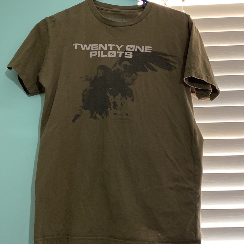 Unisex Olive Green TWENTY ONE PILOTS “ESCAPE WINGS” T-Shirt
